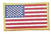U.S. Flag Embroidery Patches 2 X 3