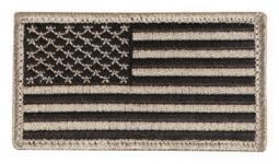 Khaki American Flag Patch Easy On/Off
