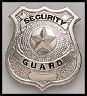 Security Guard Badges Nickel-Plated