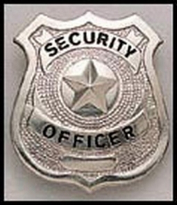 Security Officer Badges Nickel-Plated