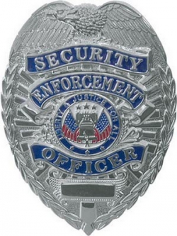 Security Officer Deluxe Silver Badge