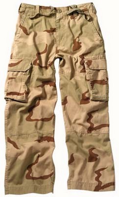 Kids Camouflage Cargo Pants Desert Camouflage Vintage Cargos