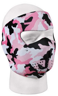 Pink Camo Facemask Reversible Mask