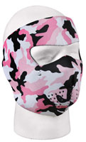 Pink Camo Facemask Reversible Mask