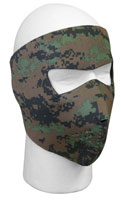 Woodland Digital Camo Neoprene Facemask Reversible