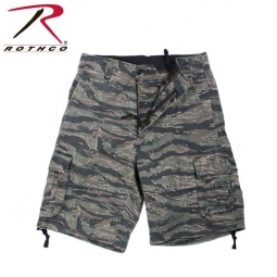 Military Cargo Shorts Vintage Infantry Tiger Stripe Short