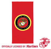 Military Beach Towels USMC Logo Towel