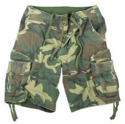 Vintage Camouflage Shorts Camo Utility Cargo Shorts