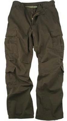 Vintage Paratrooper Fatigues Brown Cargo Pants 2XL