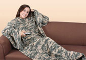 Camo Or Military Cuddle Blanket With Arms