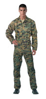 Woodland Digital Camo Flightsuit Air Force Style