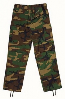 Camouflage Pants Woodland Camo Relaxed Fit Fatigue Pants 3XL