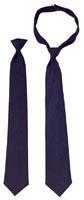 Police Issue Neckties - Velcro� Brand Closure Navy Blue Ties
