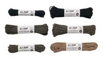 Commercial Paracord 100' Black Paracord