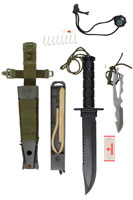 Survival Kit Knife Set Black Survival Kit