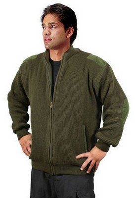 Commando Sweater Reversible Full Zip Olive Drab 2XL
