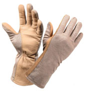 Military Style Nomex Flight Gloves Sand