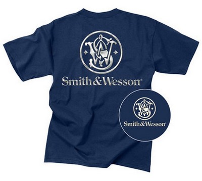 Smith And Wesson T-Shirts Logo Shirt Blue 2XL