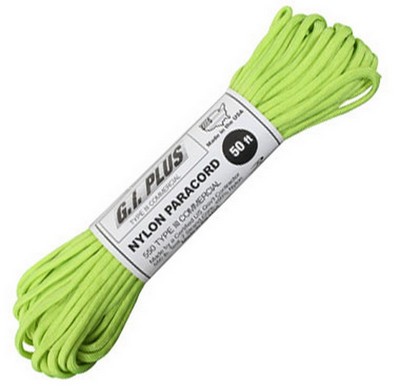 Safety Green Type III Paracord 50 Foot
