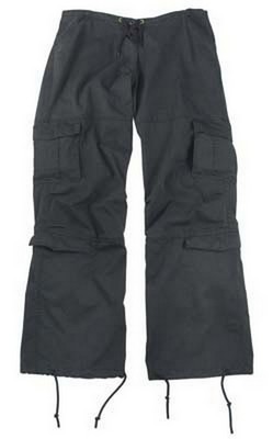 Womens Fatigues Black Vintage Paratrooper Fatigues 2XL