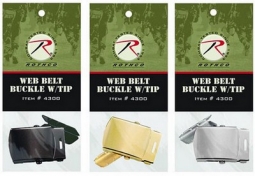 Military Style Web Belt Buckle/Tip Pack