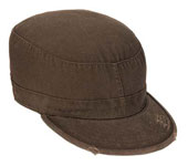 Military Caps Brown Vintage Fatigue Cap