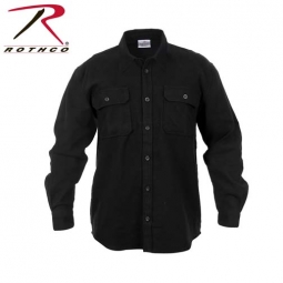 Rothco Heavyweight Flannel Shirt-Black