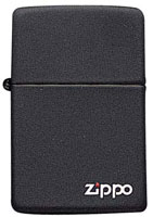 Black with Zippo&reg; Logo Zippo&reg; Lighters