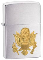 Army Logo Zippo&reg; Lighter Chrome/Gold