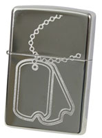 Military Dog Tags Zippo&reg; Lighter