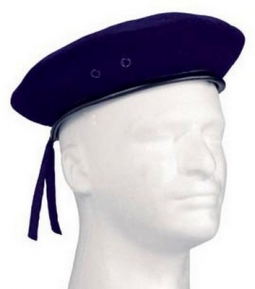 Military G.I. Style Wool Berets - Navy Blue