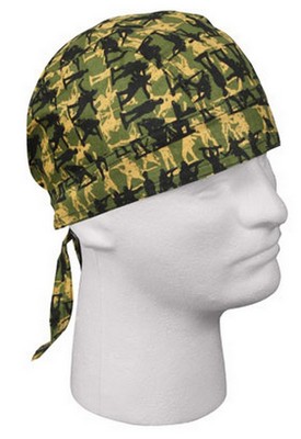 Army Man Camo Headwrap Cotton