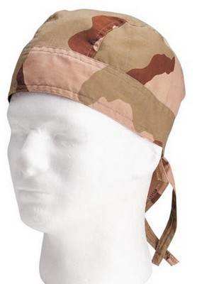 Camouflage Headwraps Tri-Color Desert Camouflage Headwraps