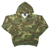 Camouflage Sweatshirts Vintage Camo Thermal Sweatshirt XS