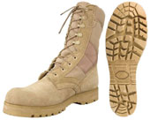 Combat Boots Desert Tan Lug Sole Military Boots