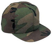 Kids Camo Baseball Caps - Woodland Camouflage Cap