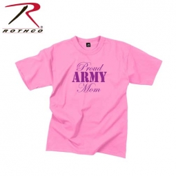 Proud Army Mom T-Shirt Pink