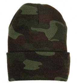 Camouflage Watch Caps Deluxe Woodland Camo Cap