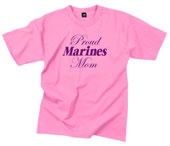 Proud Marines Mom T-Shirts Pink Shirt 2XL