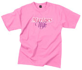 Marines Wife T-Shirts Pink Women's Shirt