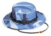 Camouflage Military Boonies Hats - Sky Blue Camo Hat