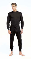 Black Polypropylene Thermals Polypropylene Thermal Shirt