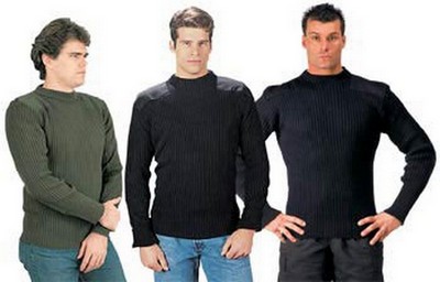 Acrylic Commando Sweaters - 3 Colors Size 3XL