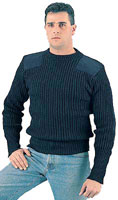 Wool Commando Sweaters - Navy Blue Size 50,52