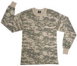 Camouflage Shirts Digital Camo Long Sleeve T-Shirt 3XL