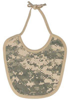 Camouflage Bibs Digital Camo Baby Bib
