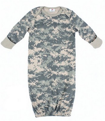 Infant Digital Camo Sleepers One Piece Long Sleeve