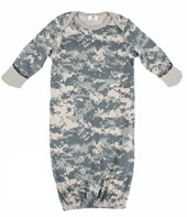 Infant Digital Camo Sleepers One Piece Long Sleeve