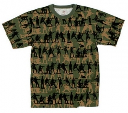 Soldier Camo Print Men's Shirt Olive Drab