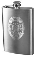 Police Logo Flasks Engraved Police Flask